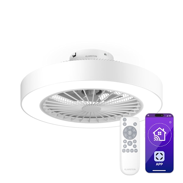 ZenBreeze Ventilateur de plafond connecté avec éclairage 48 cm - 10048235