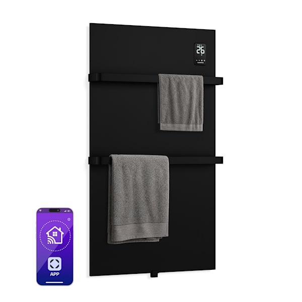 BathRadiant Smart 600W Panou Radiant cu Infraroșu Negru - 10049010