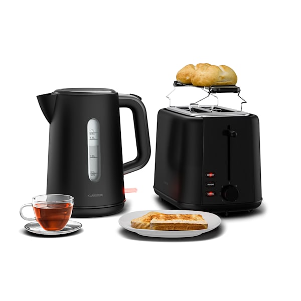 Velaire Set mic dejun 800W Toaster 1.7L 2200W Fierbător Negru - 60003287