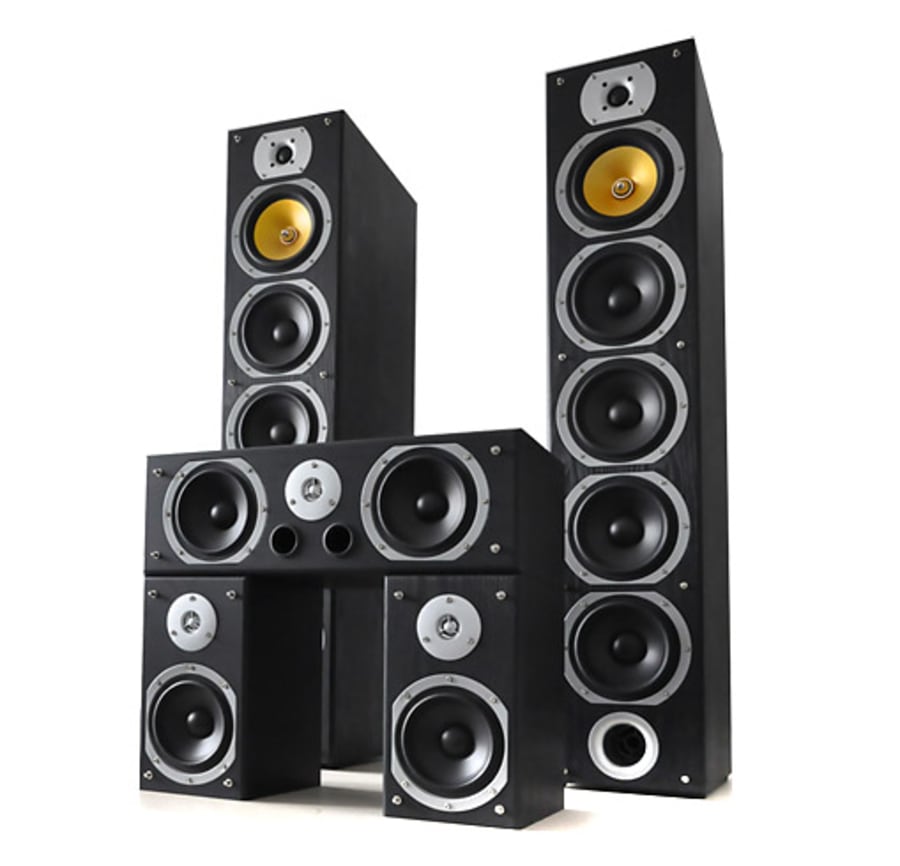IMPIANTO AUDIO HOME THEATRE 5.1 ATTIVO CINEMA 5 CASSE - Foto 4