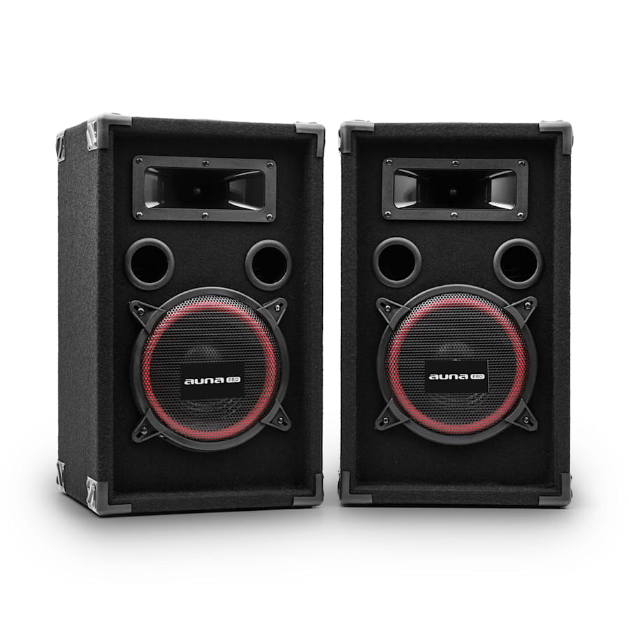 Amplificador PW-2522 MKII PA set + 2 altavoces pasivos de 15 PA