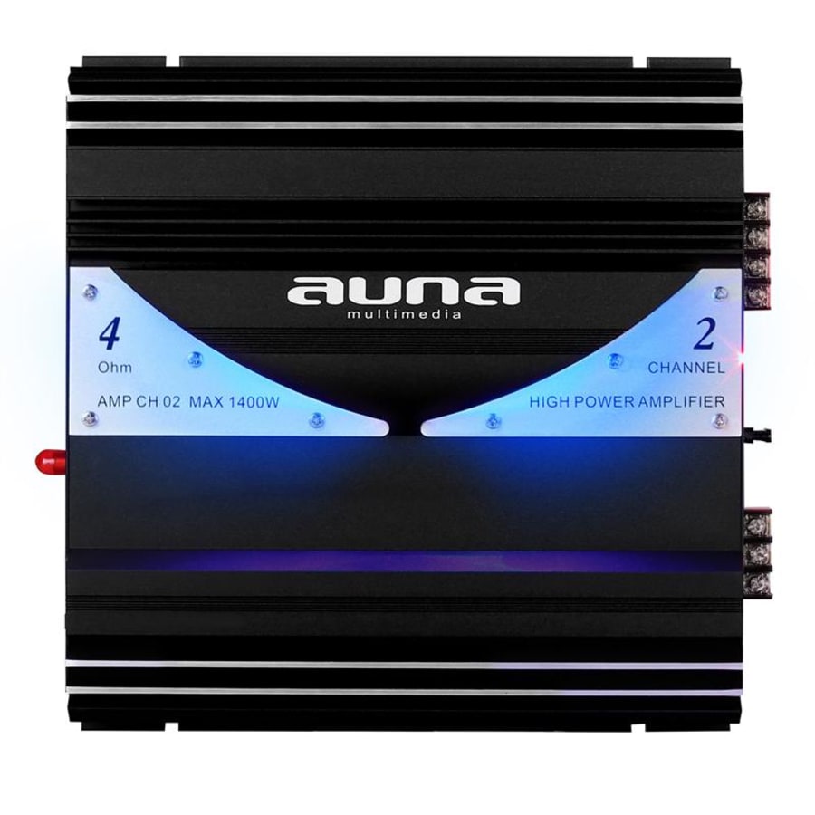 Auna set hifi auto black line 220 enceintes ampli voiture 1400w AUNA