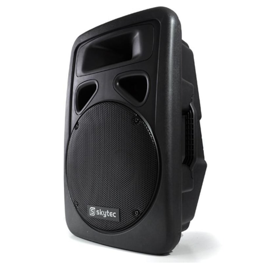 Skytec SP1500A Juego de altavoces activos incl. 2 trípodes para