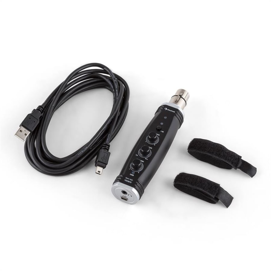 auna MIC-900BL Set per Microfono USB V5 Condensatore Filtro Antipop Schermo  Braccio Blu