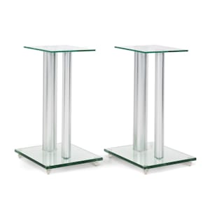 BS28 Paar Boxenständer Glas Aluminium <10kg belastbar