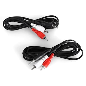 Cinch-zu-3,5mm-Klinke-Kabel - je 1,5 m Länge - 2 Stück