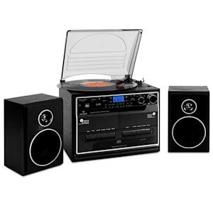 388-BT Chaine stéréo platine vinyle K7 Bluetooth
