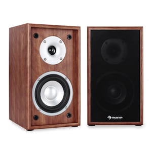Linie-300-SF-WN Regal-Lautsprecher 70W RMS Passiv Paar Walnuss
