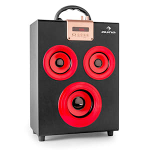 Central Park 2.1 Altoparlante Portatile Bluetooth USB SD rosso