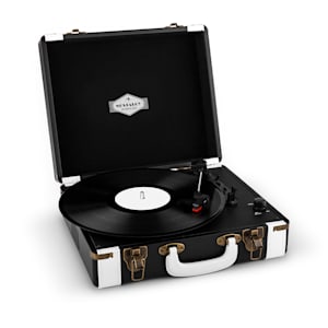 Jerry Lee Platine tourne-disque vinyle rétro LP USB -noir & blanc