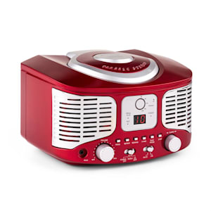 RCD320 Retro-CD-Player UKW AUX rot