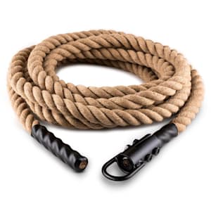 Power Rope met haak 9m 3,8cm hennep swingtouw