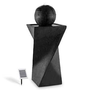 Fontana a sfera solare 200 l / ora LED basalto