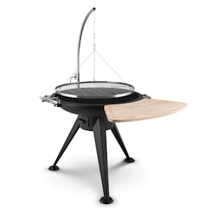 Delion, akasztható forgó grill, tűzrakóhely, Ø 80 cm, hosszú állvány, rozsdamentes acél