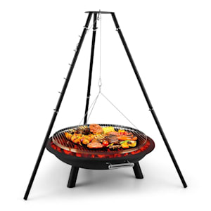 Arco Trino Schwenkgrill Feuerschale BBQ Dreibein Edelstahl