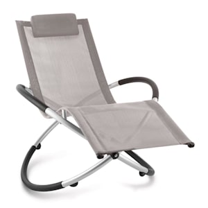 Chilly Billy Sdraio Relax da Giardino Alluminio tortora