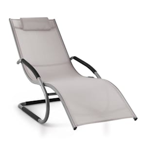 Sunwave Gartenliege Liegestuhl Schwingliege Relax Aluminium taupe