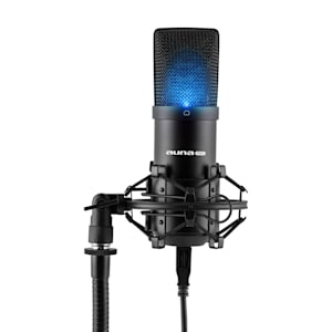 MIC-900B-LED USB Kondensator Mikrofon schwarz Niere Studio LED