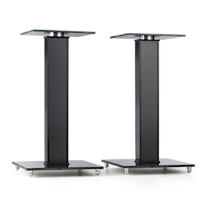 BS-03S-BK Supports d’enceinte aluminium verre MDF conduite de câble pointes