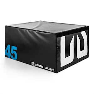 Rookso Caja de salto suave Caja pliométrica 45 cm negra