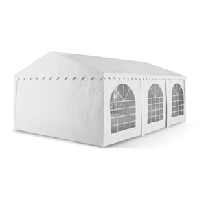 Sommerfest 4x6m 500 g/m² Tendone da festa Gazebo da Festa PVC Impermeabile Zincato
