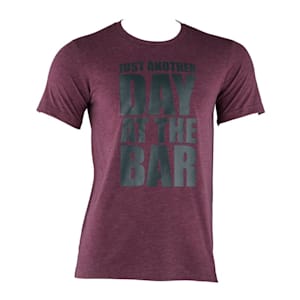 T-shirt allenamento da uomo Taglia L Rosso granata