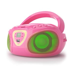 Roadie CD Boombox, radio FM, giochi di luci, lettore CD, Bluetooth 5.0