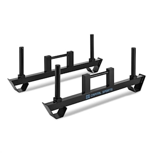 Pawner Farmers Walk Hantelstång Heavy Duty Bars 2 Stycken svart