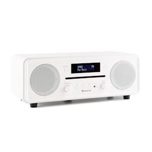 auna Melodia CD DAB+/OUC Desktop Radio Lettore CD Bluetooth Alarm Snooze bianco