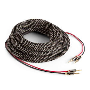 Lautsprecherkabel OFC Vollkupfer 2 x 3,5mm² 10m Textilmantel