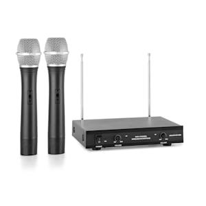 VHF-2-H 2-Channel VHF Wireless Microphone Set 2 x Hand Microphone 50m