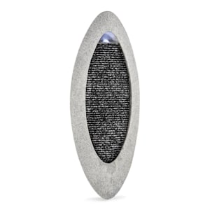 Gavarnie Väggbrunn LED 37,5x89,5x9 cm oval 6W Pump IP 67