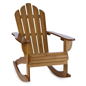 Rushmore Chaise à bascule style adirondack 71 x 95 x 105 - marron