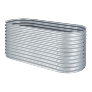 High Grow Carré potager surélevé plantations 2,0 m zinc-alu argenté