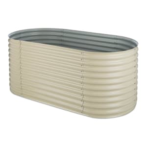 High Grow Carré potager surélevé plantations 2,0 m zinc-alu beige