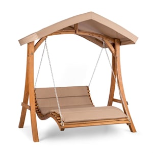 Bermuda Balancelle de jardin 130cm 2 places avec voile d’ombrage