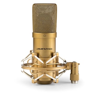 MIC-900G USB micrófono de condensador cardioide estudio dorado
