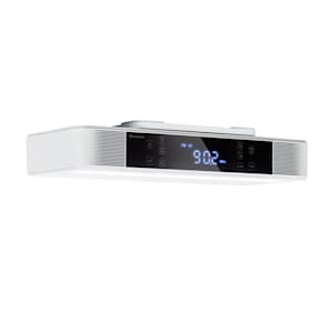 KR-140 Bluetooth Radio de cuisine Fonction mains-libres Tuner FM Éclairage LED -blanc
