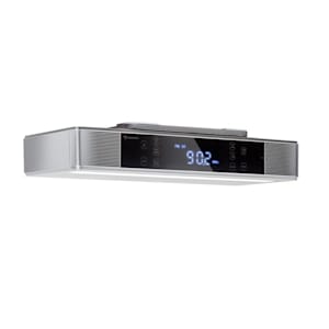 KR-140 Bluetooth radio de cocina función manos libres FM luz LED plata
