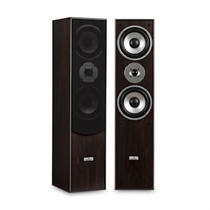 L766 Coppia di Casse a 3 Vie Bassreflex HiFi Noce