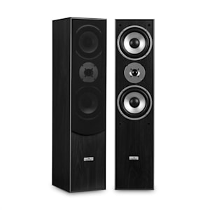 L766 Paire d'enceintes HiFi système 3 voies Bassreflex 350W max - noir