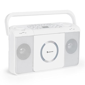 Boomtown USB CD-Player UKW Radio MP3 tragbar Kofferradio Boombox