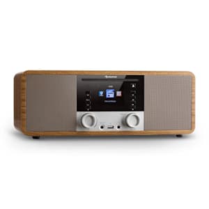 IR-190 Radio de internet Reproductor de CD WiFi UPnP USB Mando a distancia Color nogal