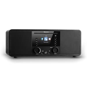 IR-190 Radio internet Bluetooth Lecteur CD WiFi UPnP USB MP3 AUX - noir