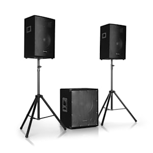 Cube 1512 2.1 Système sono actif 1200W Subwoofer 15" & 2x enceintes 12"