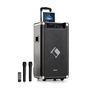 Moving 120 PA-Anlage 2x8" Woofer 60/200 Wmax. USB SD BT AUX mobil