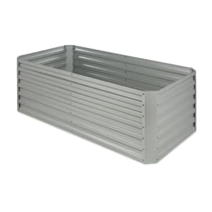 High Grow Straight Potager surélevé 180 x 60x 90cm 970 l acier argent