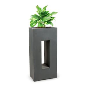 Airflor Maceta 45 x 100 x 27 cm Fibra de vidrio Exterior/Interior marengo