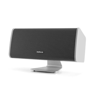 Ambience enceinte centrale 60 W RMS pied de support en aluminium, blanche
