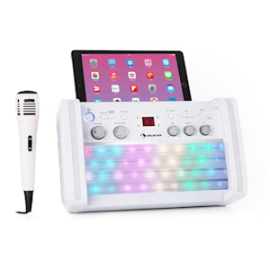 DiscoFever 2.0 Sistema de karaoke Bluetooth LED multicolor disco Reproductor CD-/CD+G
